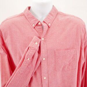 Hawker Rye Regular Pink Birdsey XLT Tall Pocket Front Button Down Cotton Spandex